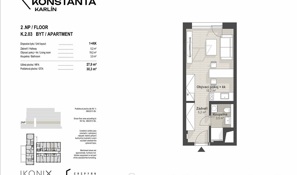 Prodej bytu 1+kk 28 m², Praha – náhled fotky 8