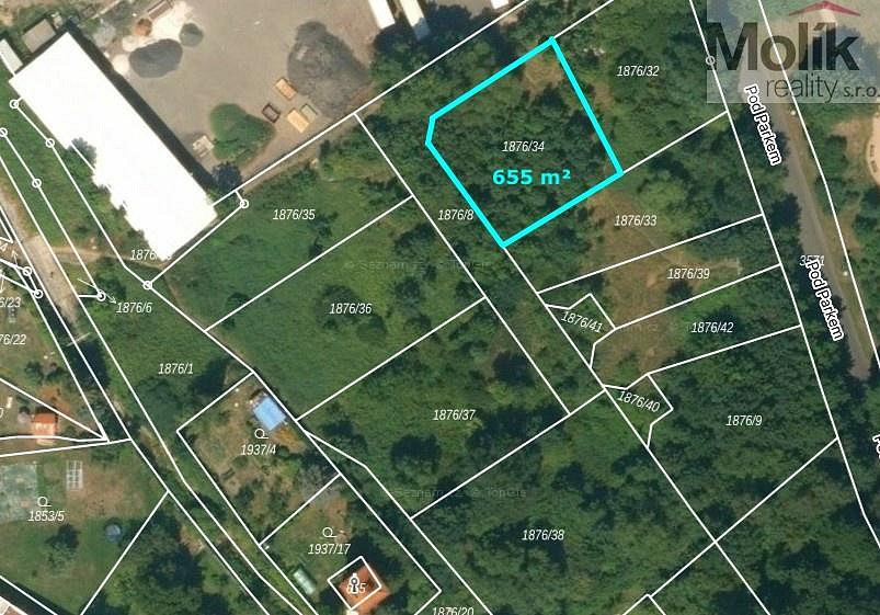 Prodej stavebního pozemku 655 m²