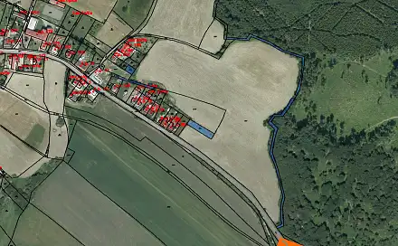 Prodej stavebního pozemku 988 m², Drahany, okres Prostějov
