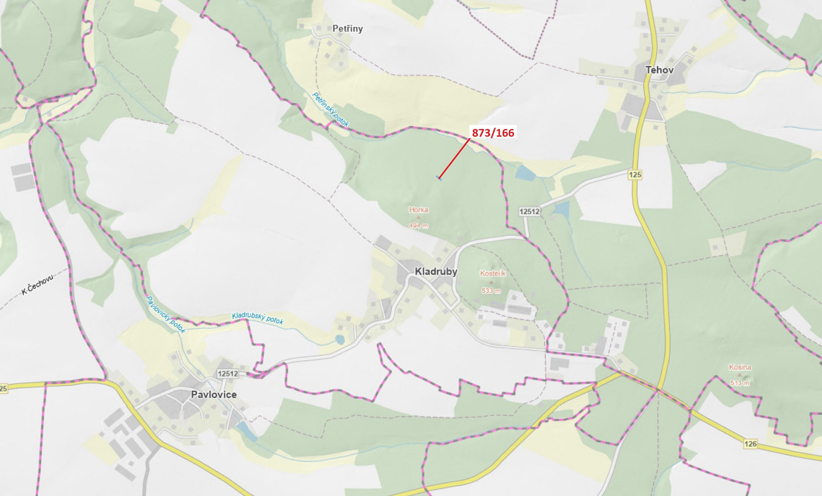 Dražba lesa 287 m²