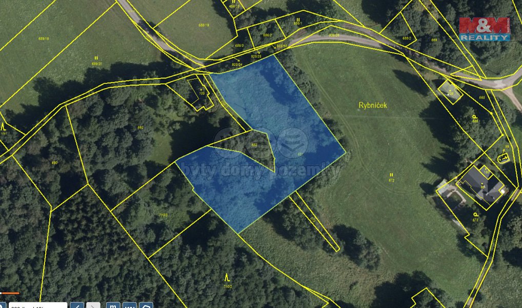 Prodej zahrady 4 531 m², Bernartice – náhled fotky 2
