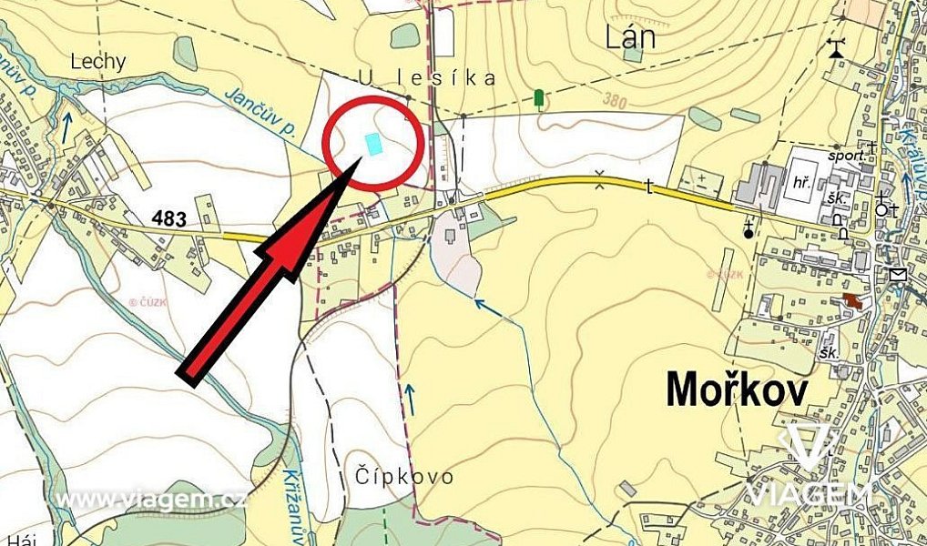 Prodej pole 789 m², Hodslavice – náhled fotky 4