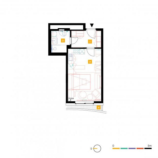 Pronájem bytu 1+kk 31 m² – fotografie 3