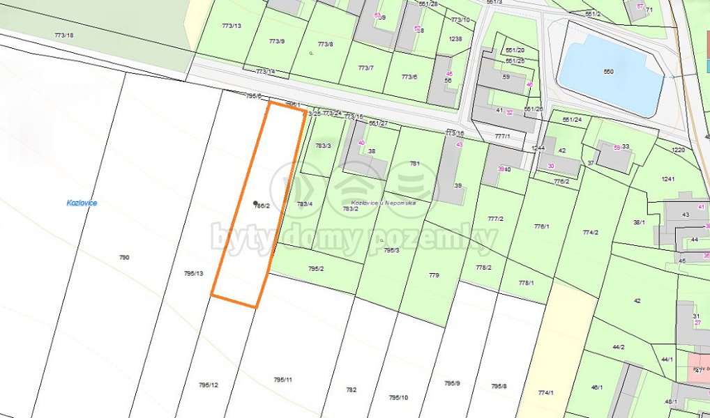 Prodej pole 1 818 m², Kozlovice – náhled fotky 5