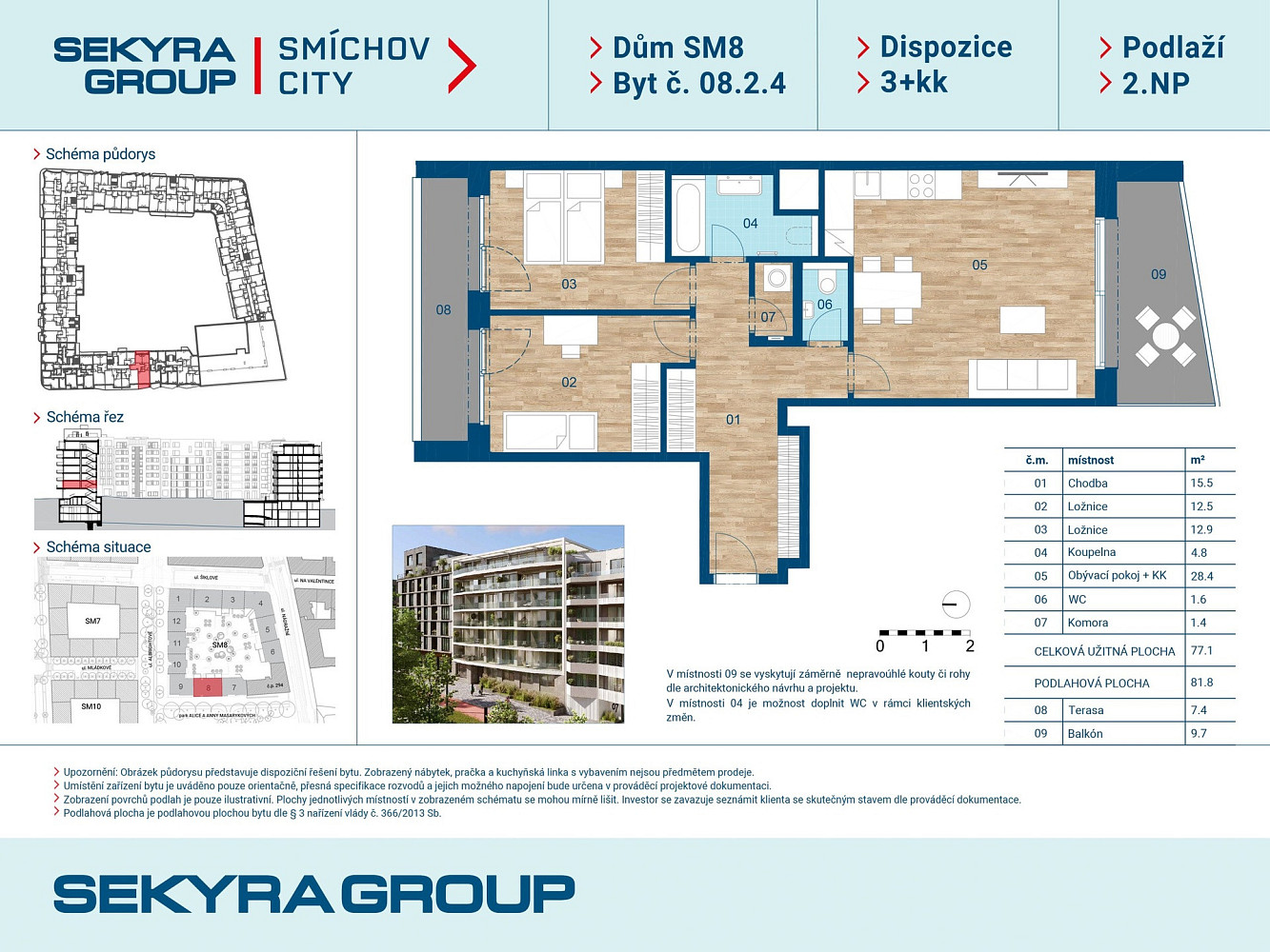 Prodej bytu 3+kk 77 m² – fotografie 2