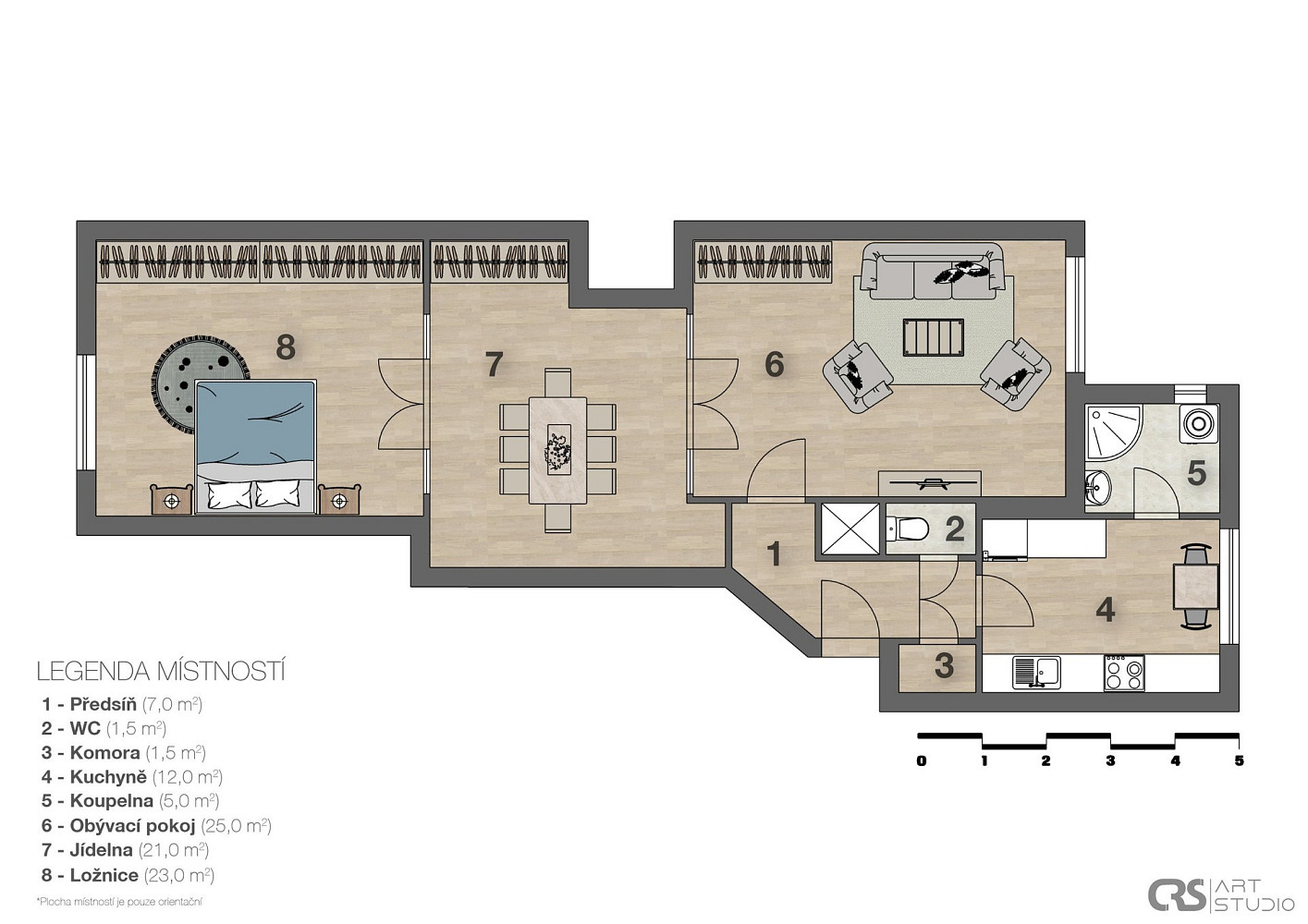 Pronájem bytu 3+1 96 m² – fotografie 4