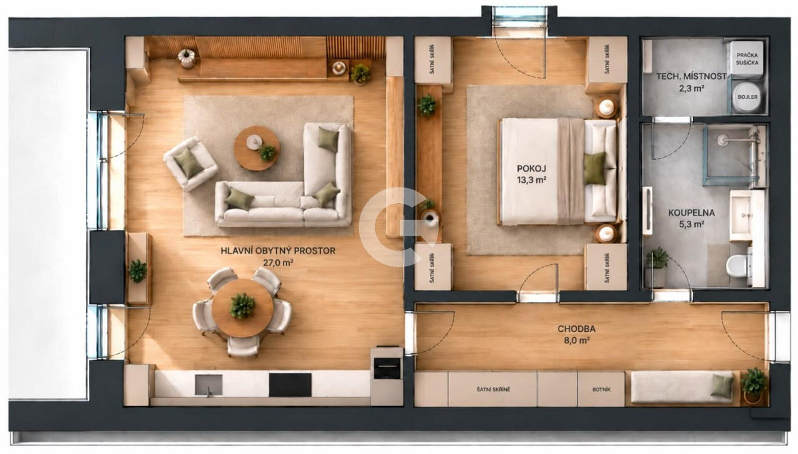 Prodej bytu 2+kk 56 m² – fotografie 5