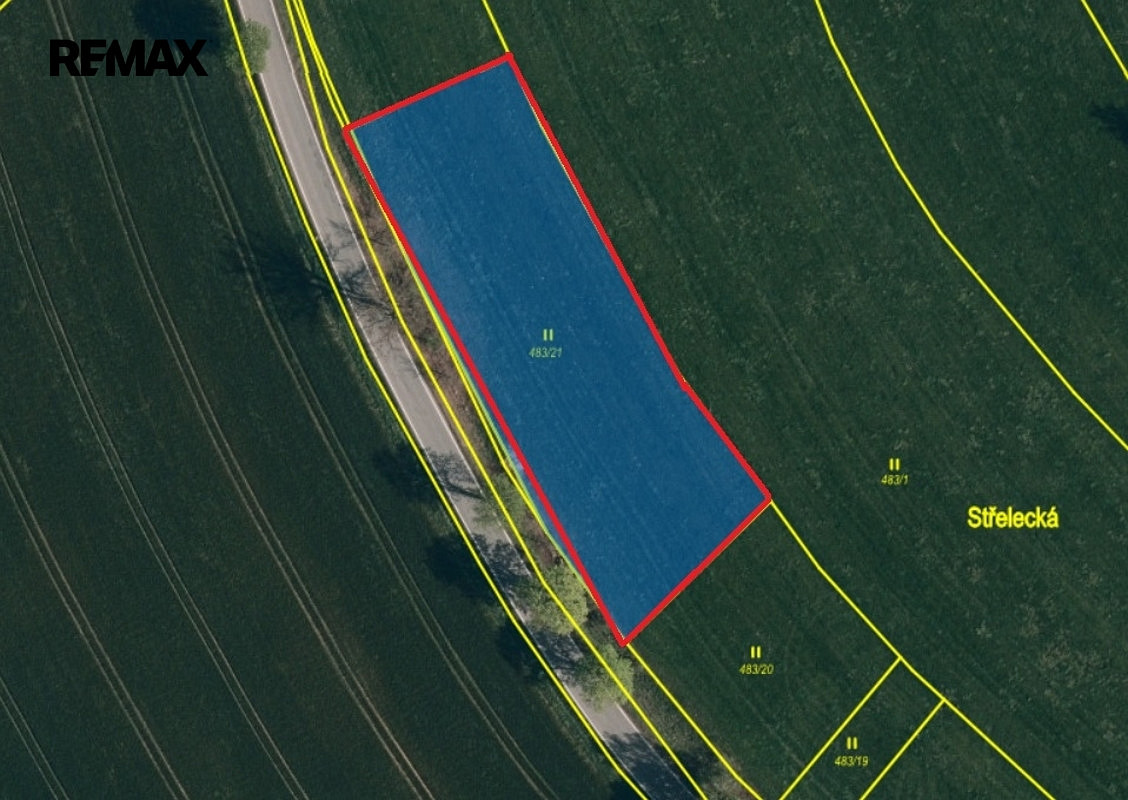 Prodej stavebního pozemku 2 961 m² – pohled 3