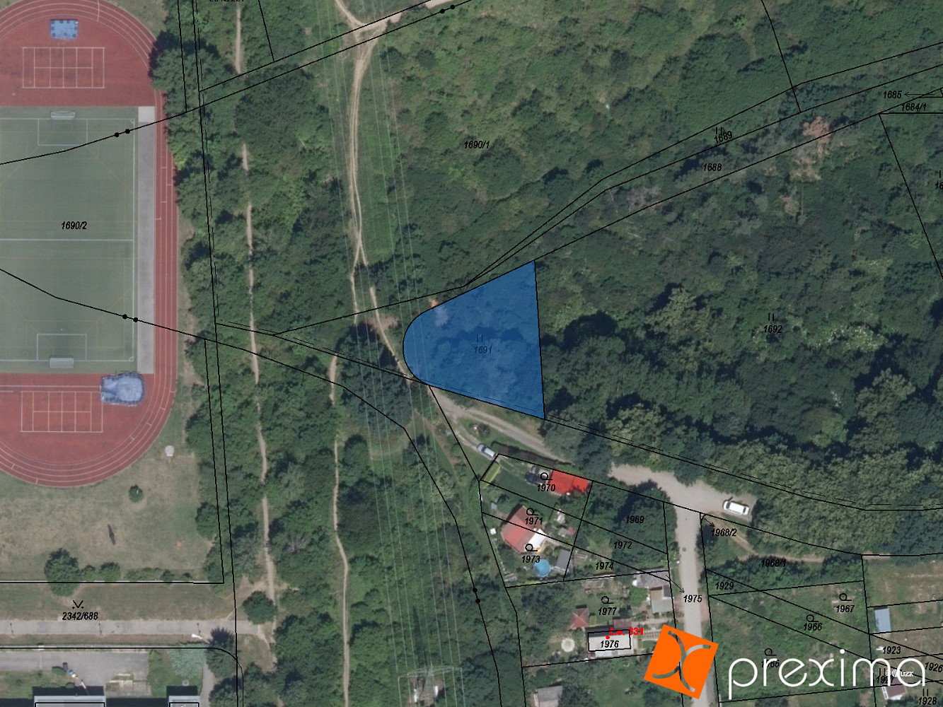 Prodej lesa 361 m²