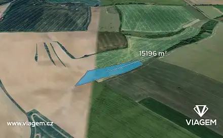 Prodej pole 15 196 m², Jarohněvice, okres Kroměříž