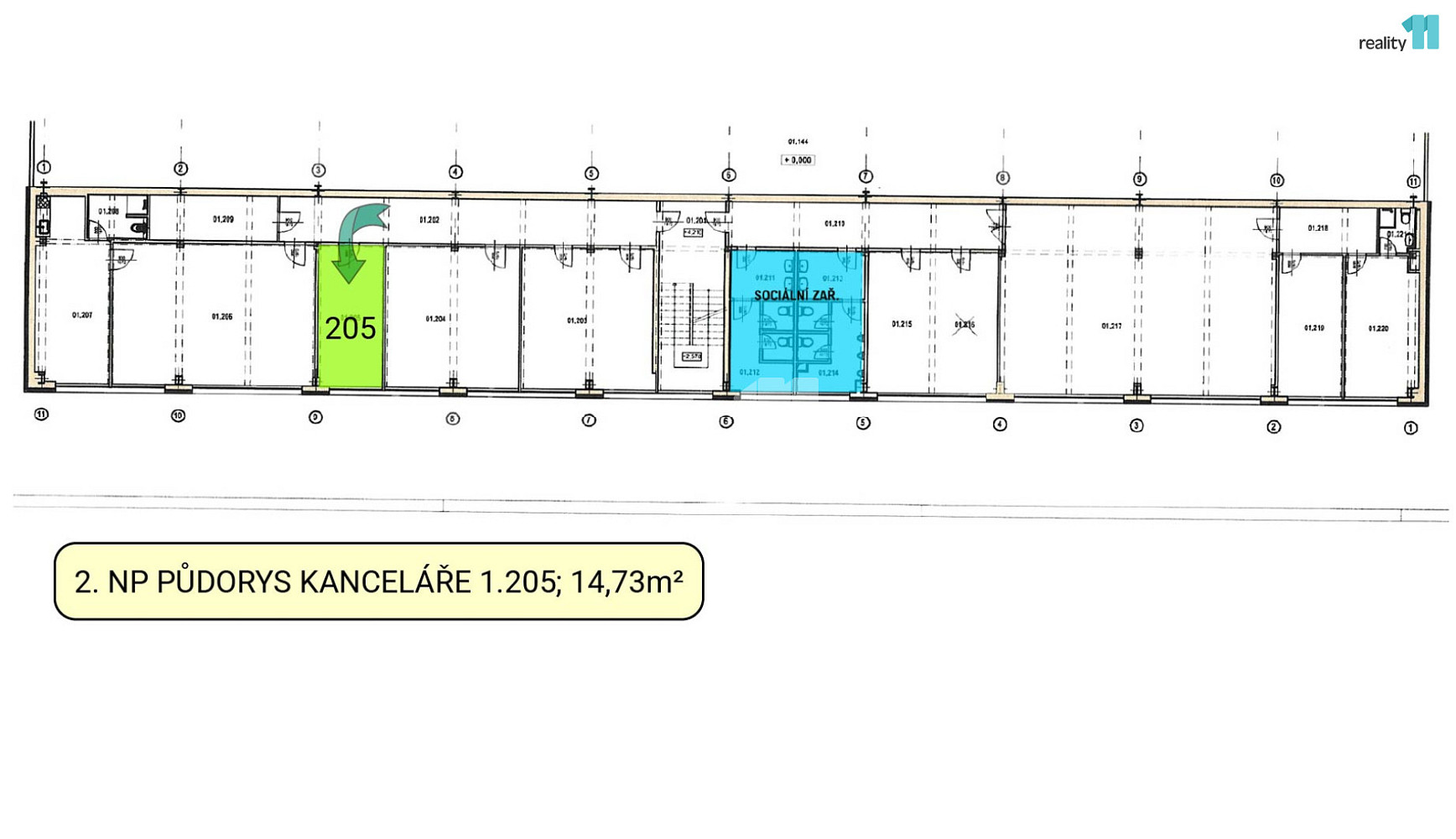 Pronájem kanceláře 14 m² — photo 3