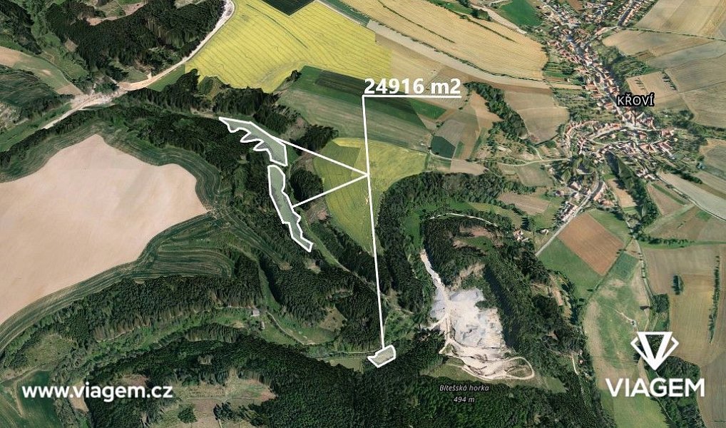 Prodej pole 1 384 m², Velká Bíteš – náhled fotky 4