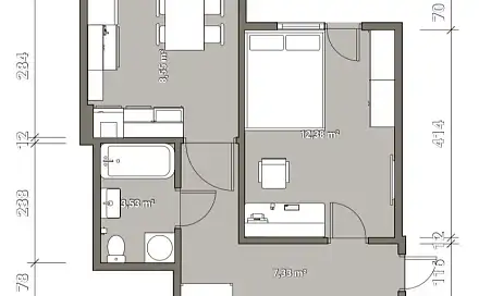 Prodej bytu 1+kk 30 m²