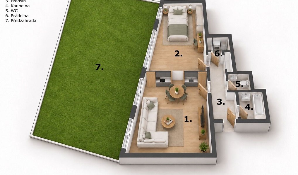 Prodej bytu 2+kk 66 m², Praha – náhled fotky 3