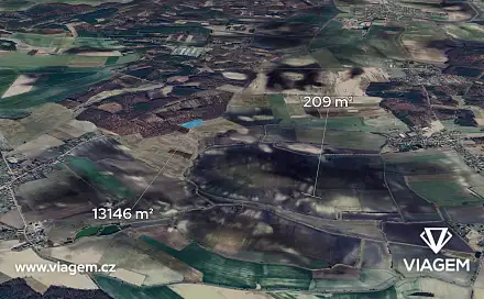 Prodej pole 3 338 m², Krakovany, okres Kolín