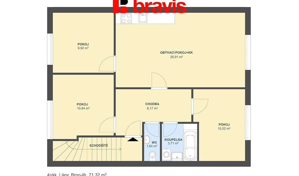 Prodej bytu 4+kk 71 m², Brno – náhled fotky 5