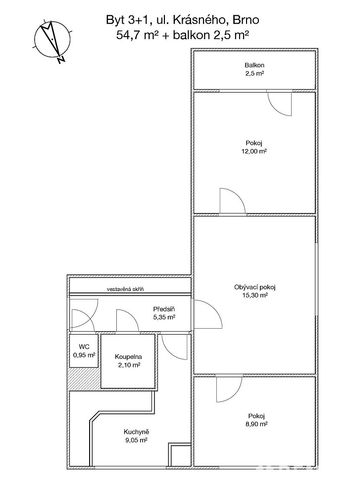 Prodej bytu 3+1 55 m² — photo 5