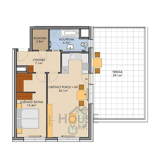 Prodej bytu 2+kk 60 m² – fotografie 5
