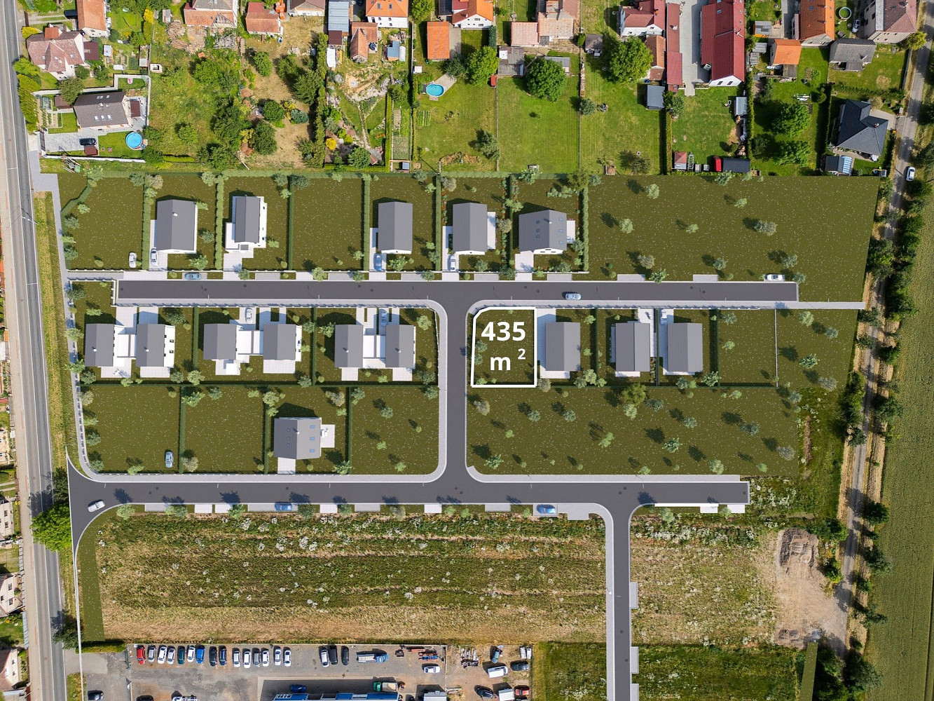 Prodej stavebního pozemku 435 m²