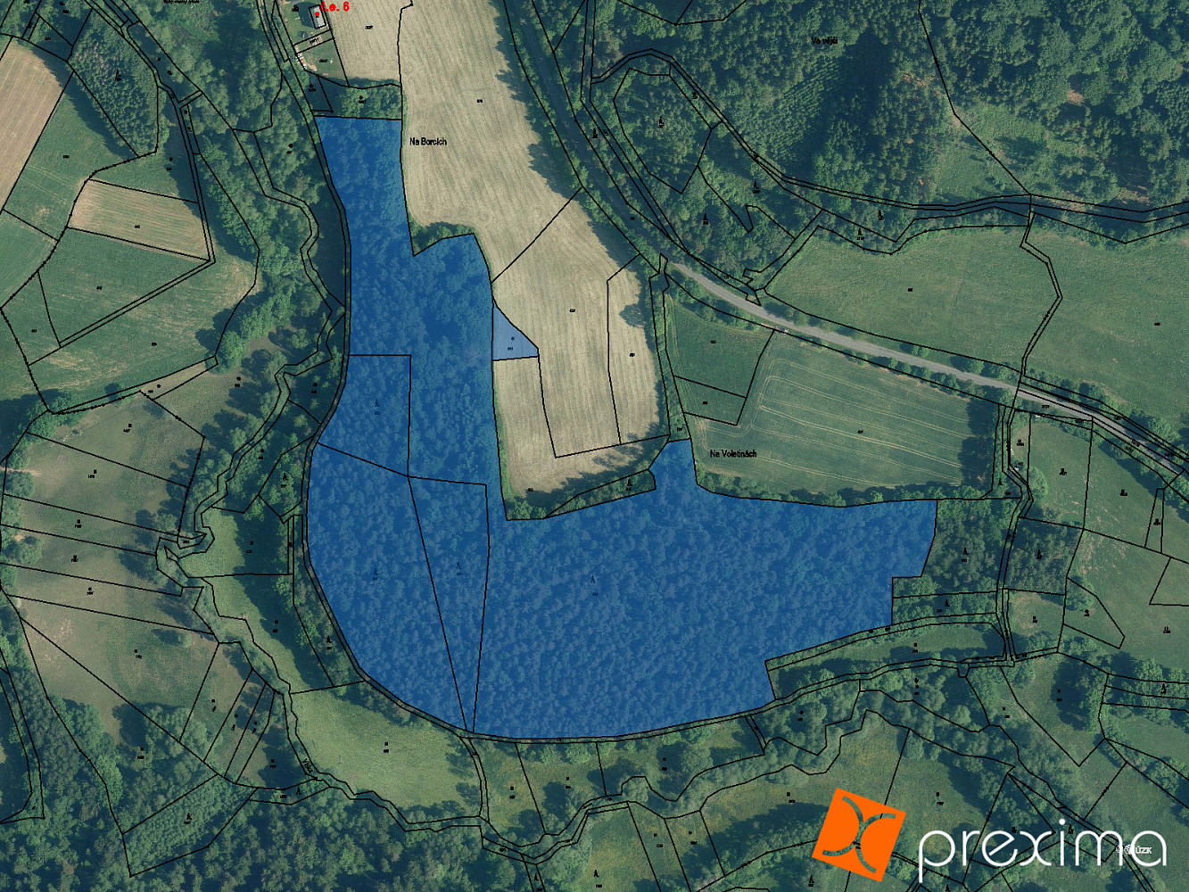 Prodej lesa 2 833 m²