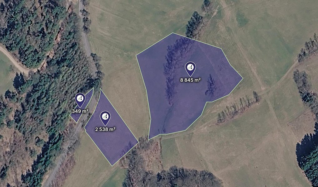 Prodej louky, 1955 m², Jablonec nad Nisou, Železný Brod