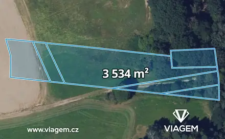 Prodej pole 3 534 m², Velké Opatovice, okres Blansko