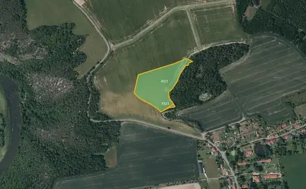 Prodej pole 21 457 m², Kladruby - Hřešihlavy, okres Rokycany