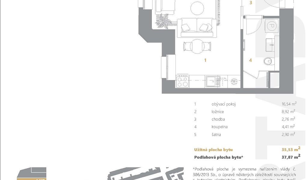 Prodej bytu 2+kk 44 m², Ostrava – náhled fotky 4