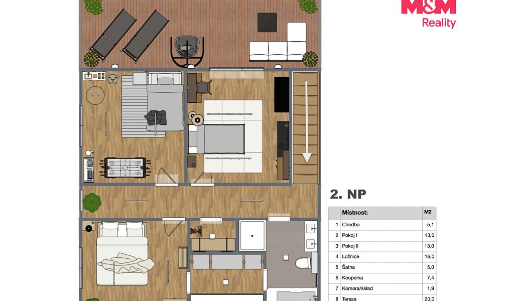 Prodej domu 135 m² s pozemkem 289 m², Kamenice – náhled fotky 16