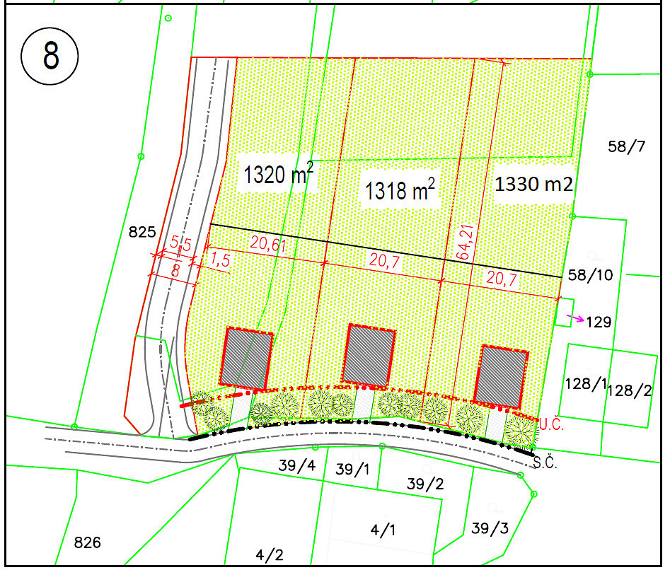 Prodej stavebního pozemku 1 282 m² – fotografie 5