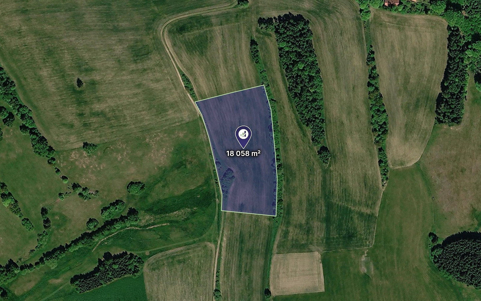Prodej pole 1 204 m²