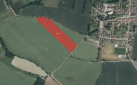 Prodej pole 38 738 m², Pravonín, okres Benešov