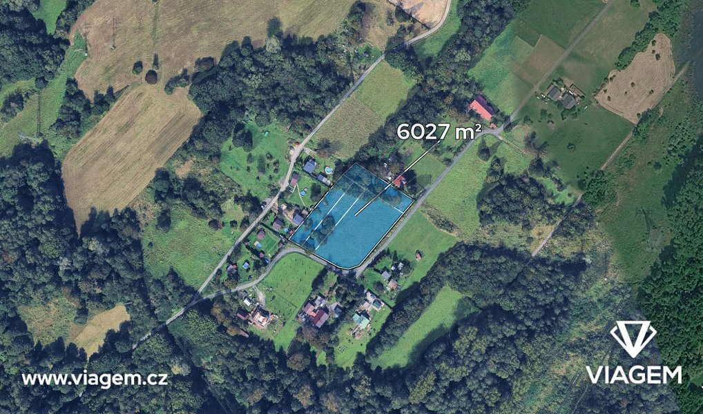 Prodej zahrady 4 394 m², Doubrava – náhled fotky 2
