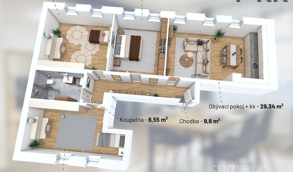 Prodej bytu 4+kk 100 m², Kladno – náhled fotky 4