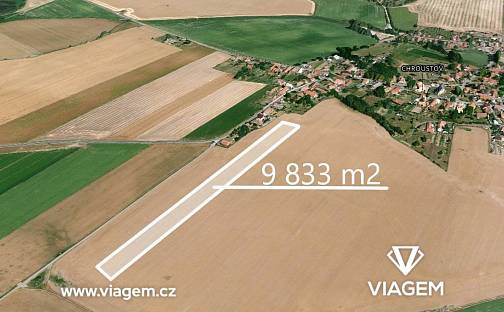 Prodej pole 4 916 m², Chroustov, okres Nymburk