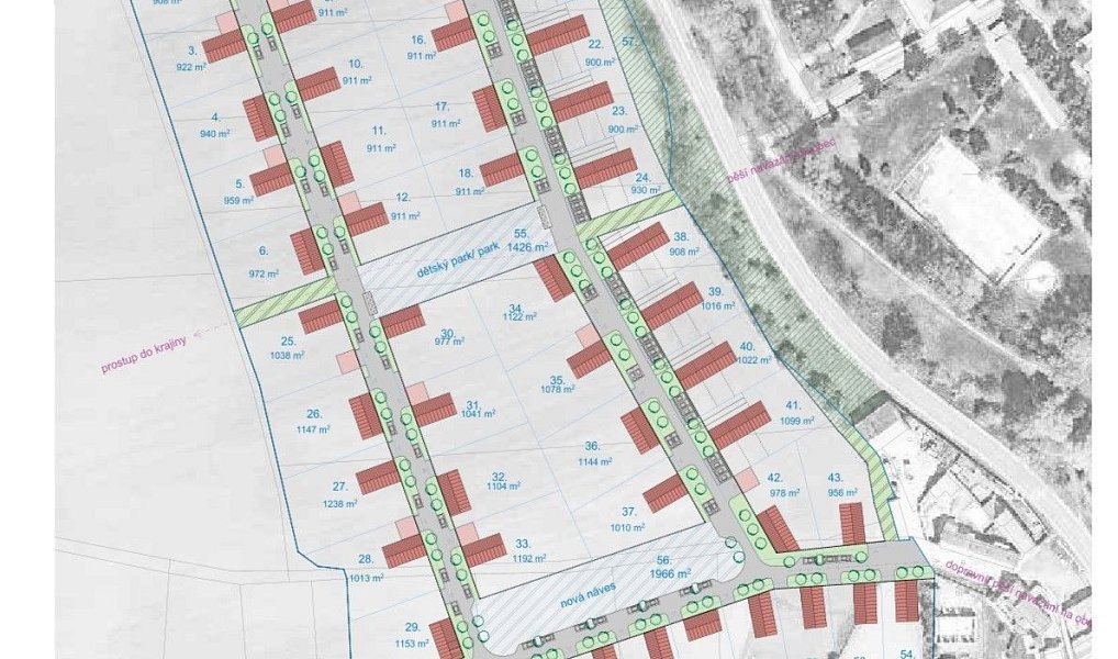 Prodej stavebního pozemku 43 594 m², Straškov-Vodochody – náhled fotky 4