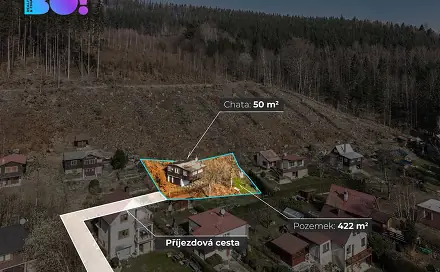 Prodej chaty/chalupy 50 m² s pozemkem 422 m², Krásná, okres Frýdek-Místek