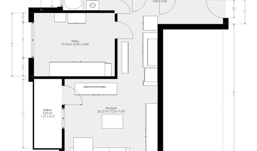 Pronájem bytu 2+kk 47 m², Modřice – náhled fotky 19