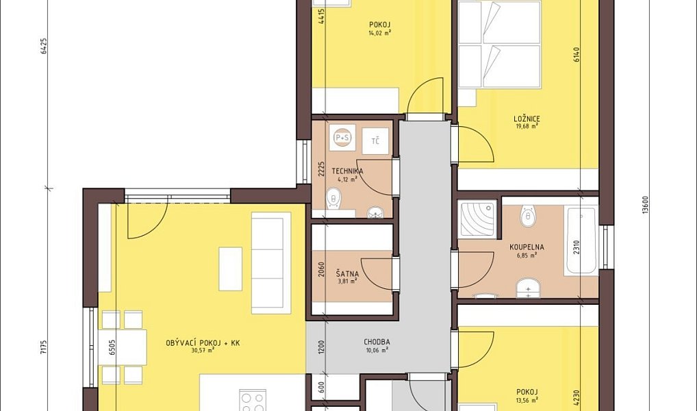 Prodej domu 110 m² s pozemkem 920 m², Pohořelice – náhled fotky 13
