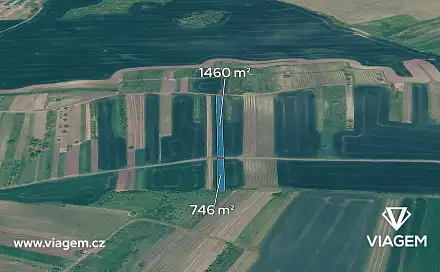 Prodej pole 2 206 m², Terezín, okres Hodonín
