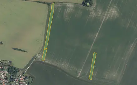 Prodej pole 9 686 m², Křinec - Zábrdovice, okres Nymburk