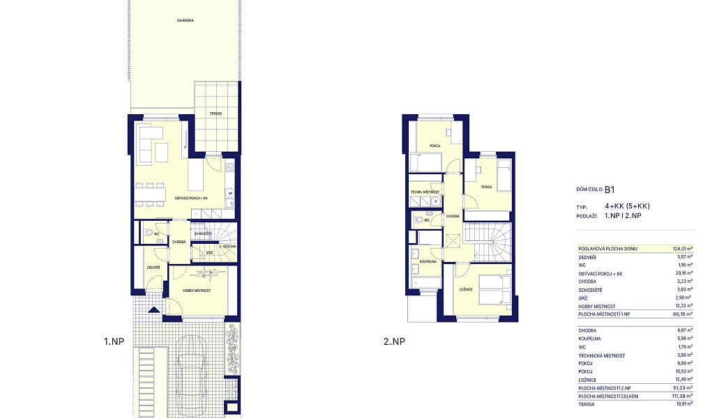Prodej domu na klíč 111 m² s pozemkem 188 m², Horní Jelení – náhled fotky 2