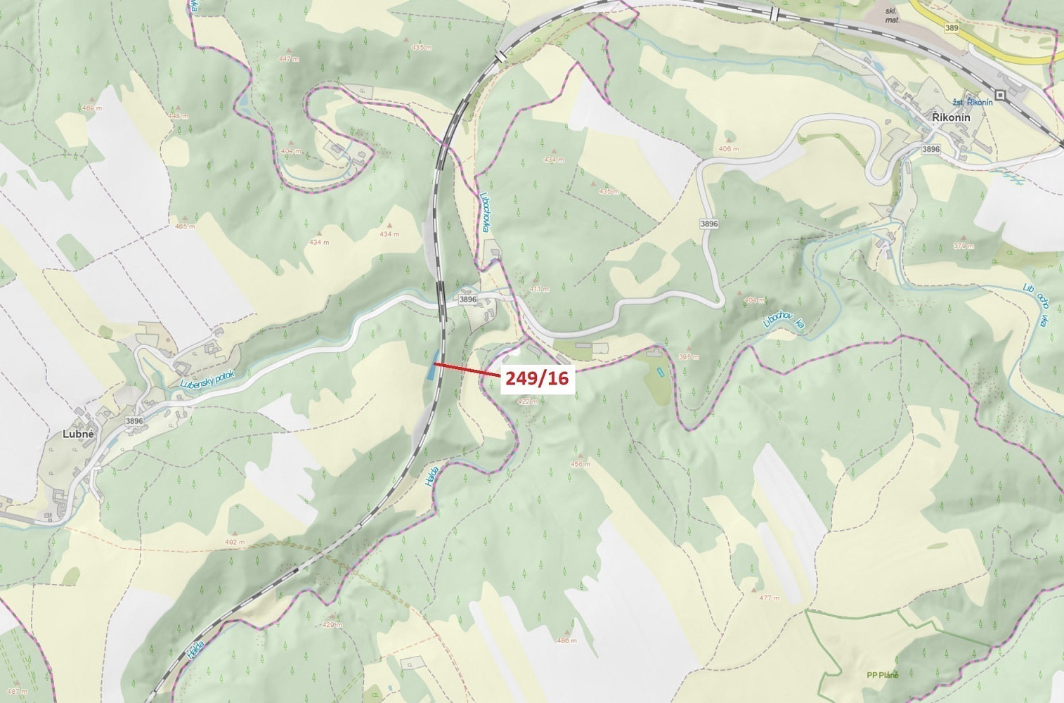 Dražba lesa 802 m²