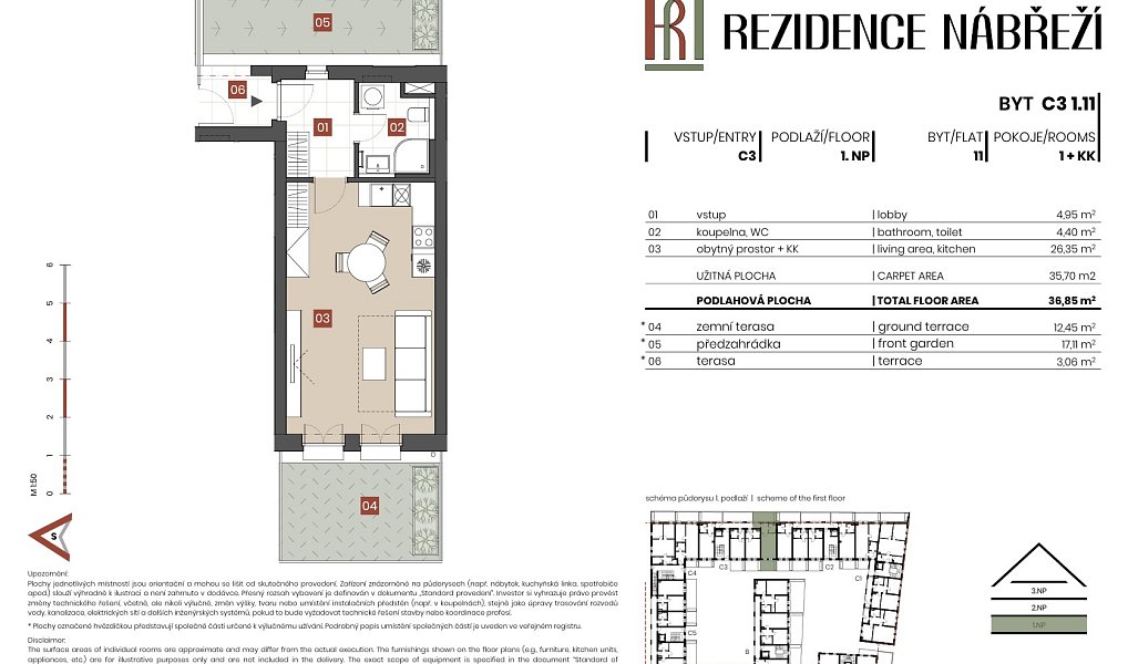 Prodej bytu 1+kk 36 m², Brandýs nad Labem-Stará Boleslav – náhled fotky 2