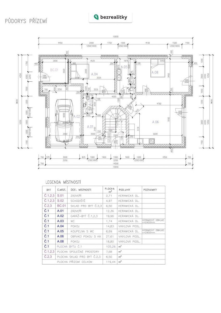 Prodej domu 102 m² s pozemkem 172 m² – pohled 3