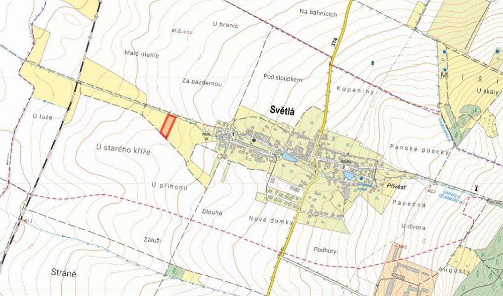Prodej louky 3 819 m², Světlá – náhled fotky 2