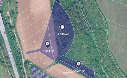 Prodej louky 1 979 m², Vojkovice, okres Brno-venkov