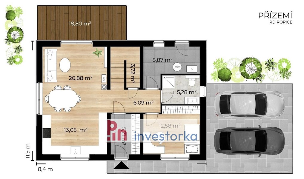 Prodej domu 150 m² s pozemkem 1 336 m², Ropice – náhled fotky 12