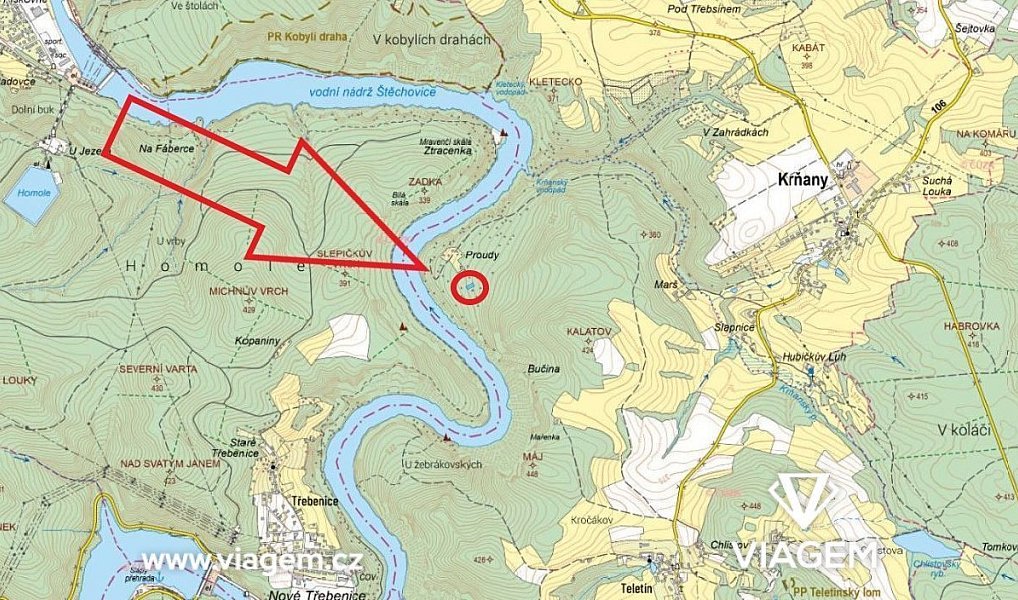 Prodej zahrady 446 m², Krňany – náhled fotky 4