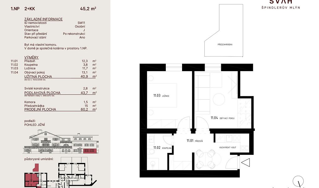 Prodej bytu 2+kk 41 m², Špindlerův Mlýn – náhled fotky 2